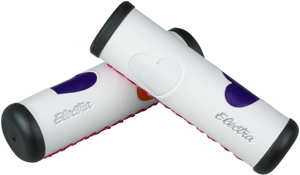 Electra Heartchya Hand-Stitched Grip Set Color: White