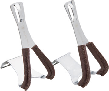 Electra Ticino Stainless Steel and Leather Toe Clips