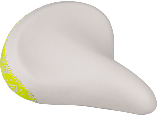 Electra Water Lily Cruiser Bike Saddle Color: Cream/Visibility Yellow