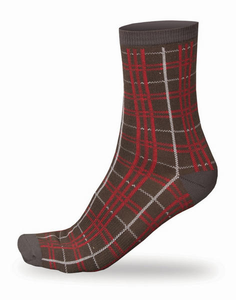 Endura Plaid Socks 2-Pack Color: Red