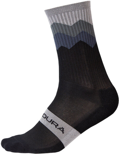 Endura Jagged Sock Color: Black