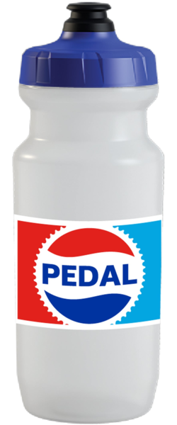 Endurance Threads Retro Pedal 21oz Water Bottle with MoFlo Cap Endurance Threads Retro Pedal 21oz Water Bottle with MoFlo Cap