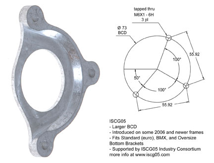 e*thirteen ISCG-05 to BB Adapter Plate