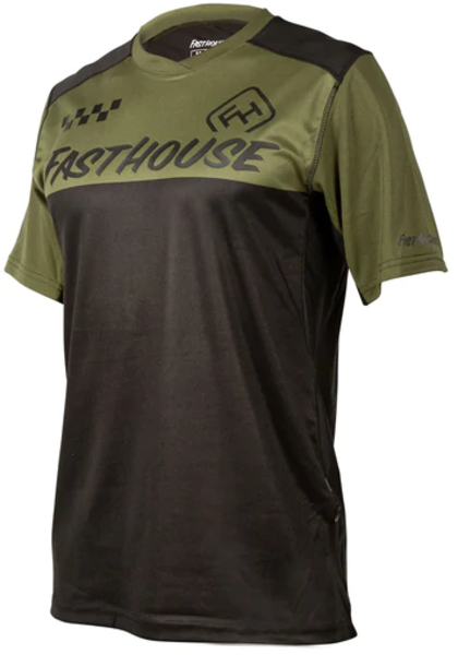 Fasthouse Alloy Block SS Jersey Color: Olive/Black