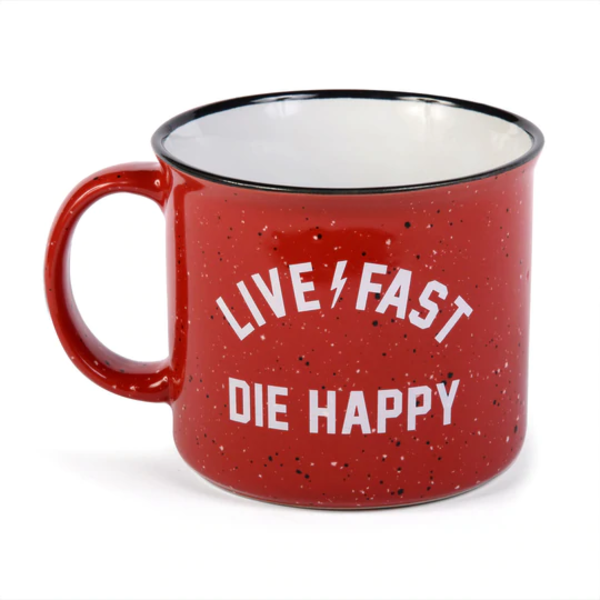 Fasthouse Die Happy Mug Color: Red