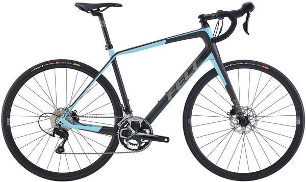 Felt Bicycles VR5 Color: Matte Carbon (Light Blue, Charcoal)