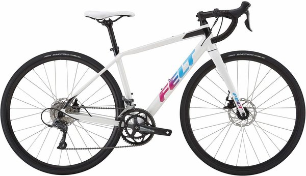 Felt Bicycles VR60W Color: White/Black/Cyan-Magenta Fade