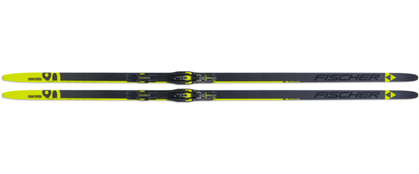 Fischer Aerolite Skate 90 Skis - Stiff 2024 Color: Black/Yellow