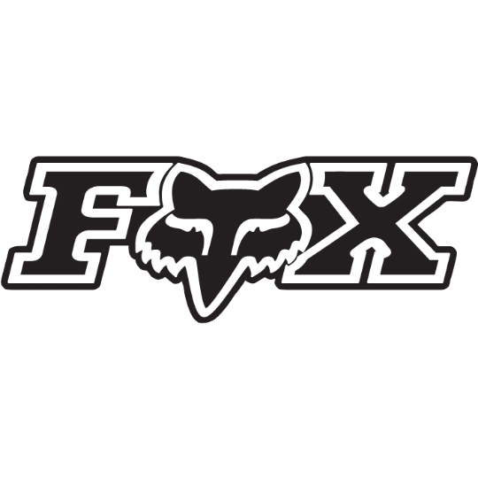Fox Racing Corporate Sticker - 3 Inch Color: Black