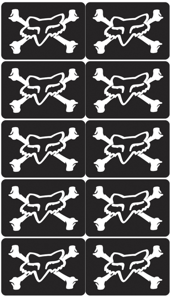 Fox Racing Fox Mini Skulls Stickers Sheet