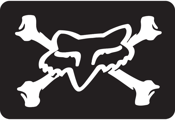 Fox Racing Victory Sticker Color: Black/White