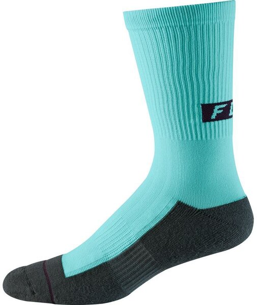 Fox Racing 8-Inch Trail Cushion Sock Color: Aqua