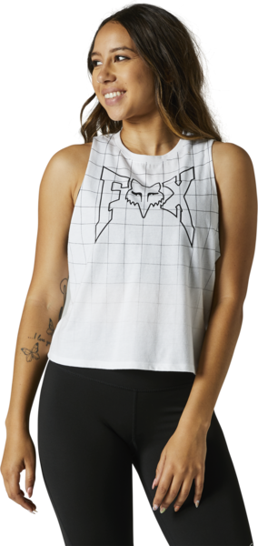 Fox Racing Celz Cropped Tank Color: White