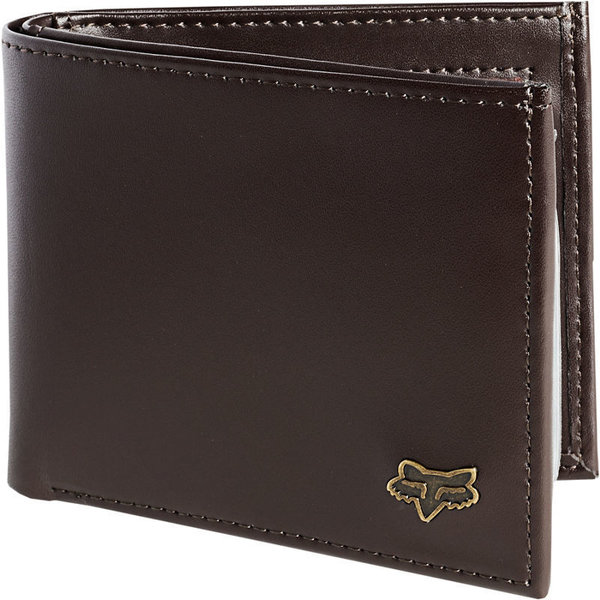 Fox Racing Classic Bifold Leather Wallet Color: Brown