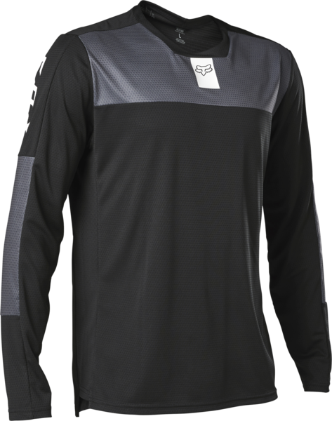 Fox Racing Defend Foxhead Long Sleeve Jersey Color: Black