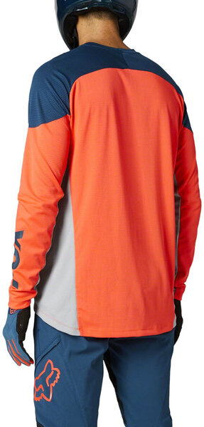 Fox Racing Maillot VTT Junior Ranger ATMC – Orange Atomique, Taille L – Respirant Et Style Moto Cross Pour Enfants