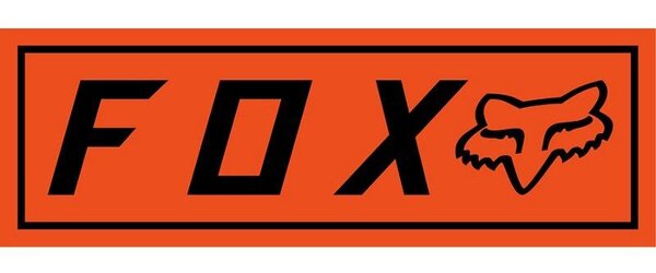 Fox Racing Fox Bumper Sticker Color: Flo Orange