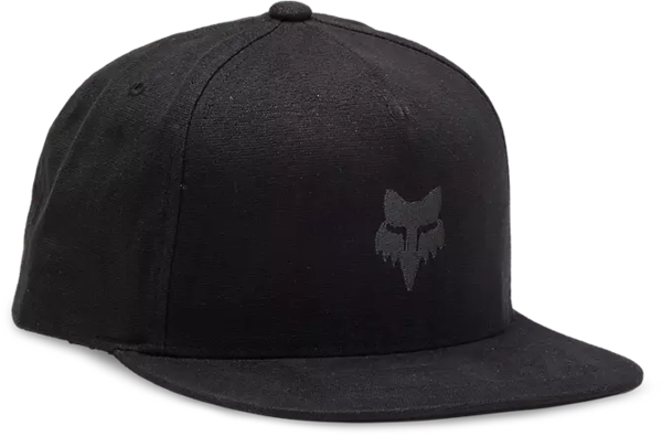 Fox Racing Fox Head Snapback Hat Color: Black/Charcoal Grey