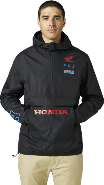 Fox Racing Honda Anorak Jacket Color: Black