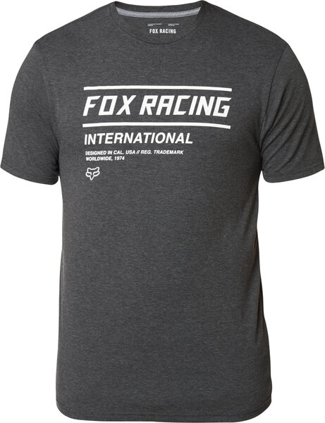 Fox Racing Justified SS Tech Tee Color: Heather Black