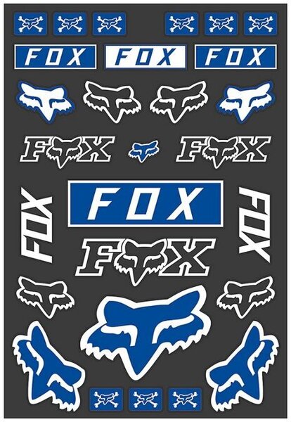Fox Racing Legacy Track Sticker Pack Color | Size: Blue | One Size