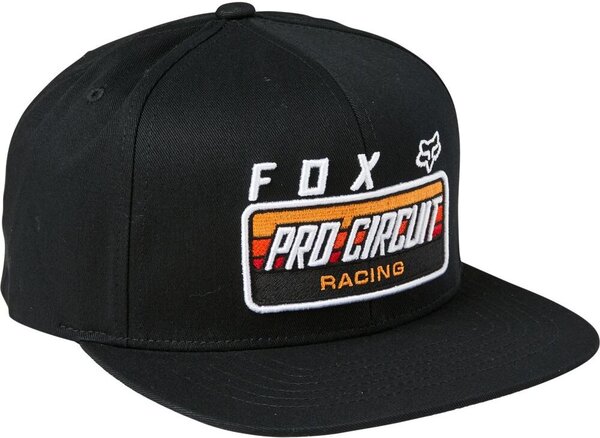 Fox Racing Pro Circuit Snapback Hat Color: Black