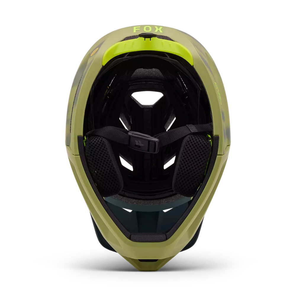 arcus mountain bike or enduro helmet Fox Racing Proframe RS Purple Dusk Aura, M and a Low Friction Layer between the two layers designed to reduce rotational forces in a crash that would otherwise be transmitted to the brain Fox Racing Proframe RS Taunt