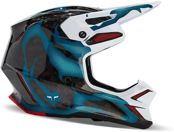 Fox Racing V3 RS Withered Helmet Color: Multi Color