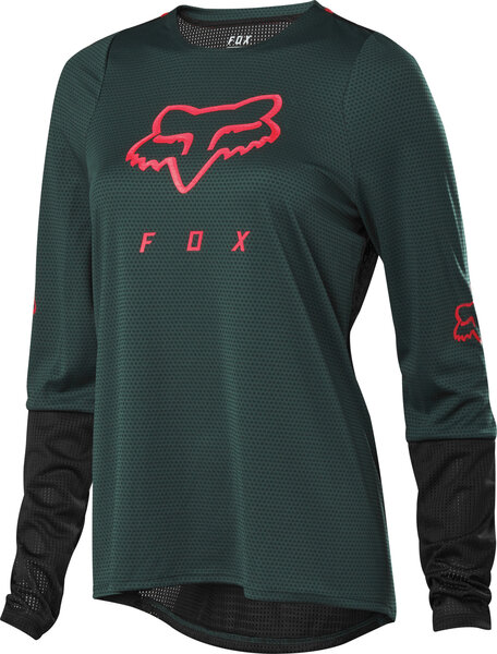 Fox Racing Women's Defend Long-Sleeve Jersey Color: Dark Green