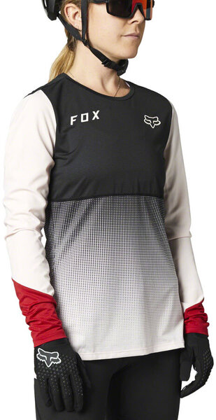 Fox Racing Women's Flexair Long Sleeve Jersey Color: Black/Pink