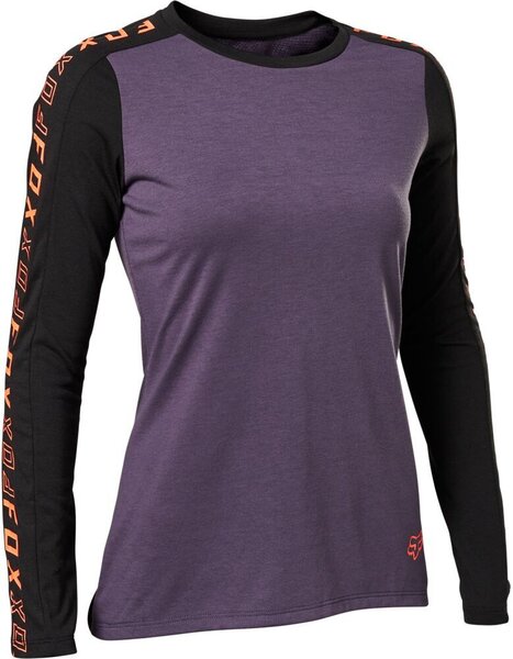 Fox Racing Women's Ranger Drirelease Long Sleeve Jersey Color: Black/Purple