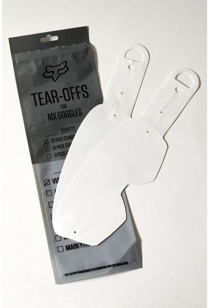 Fox Racing Youth Airspace/Main VLS Tear Offs—20 Pack Lens: Clear