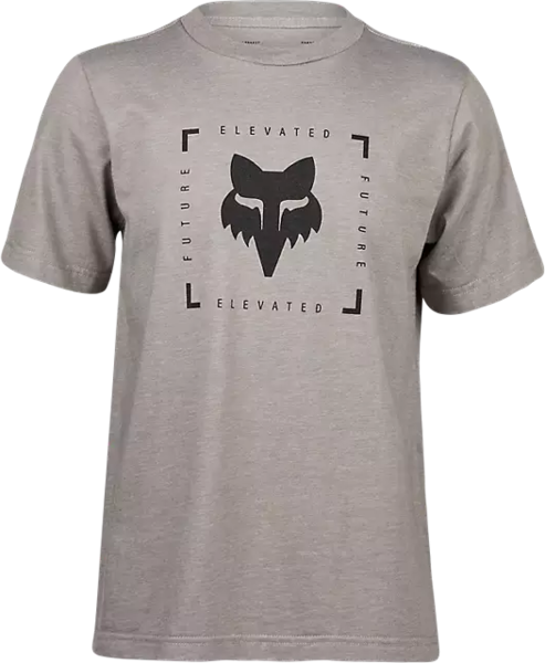 Fox Racing Youth Boxed Future Basic Tee Color: Heather Graphite Grey