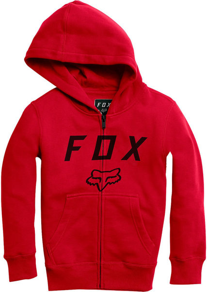 Fox Racing Youth Legacy Moth Zip Hoodie Color: Dark Red