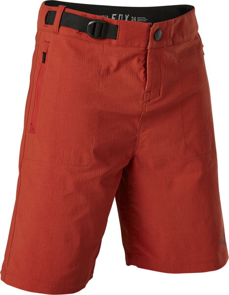 Fox Racing Youth Ranger Short w/Liner Color: Red Clay