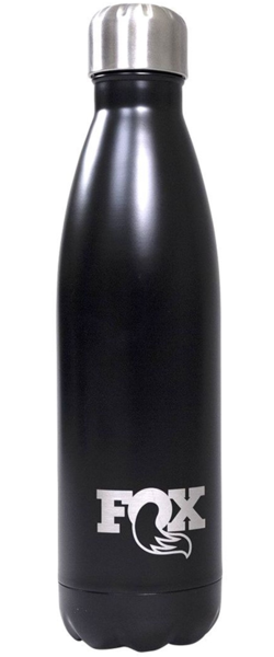FOX Stainless Steel Water Bottle Color: Black