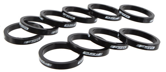FSA Polycarbonate Headset Spacers Color | Size: Black | 5mm
