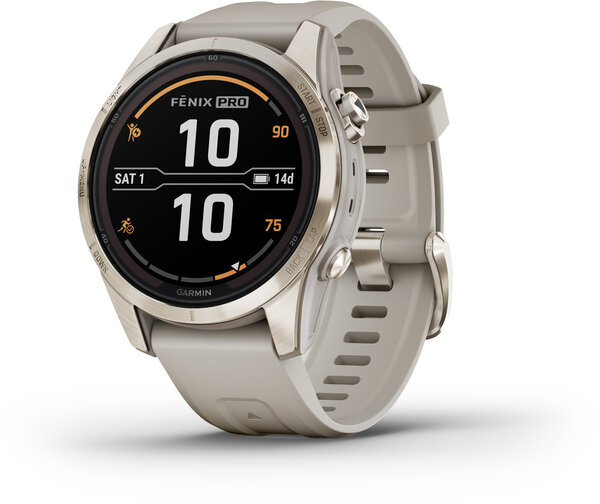 Garmin fenix 7S Pro—Sapphire Solar Edition 