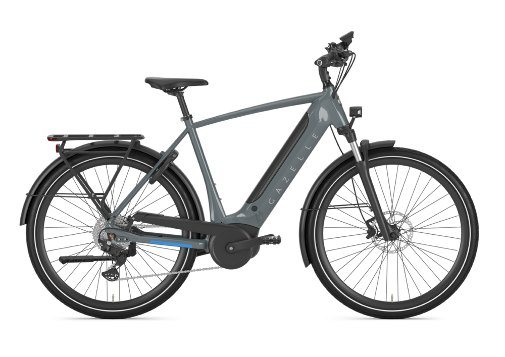 Gazelle Bikes Ultimate T10 High Step (+$15 Call2Recycle Battery Fee) Color: Thunder Grey