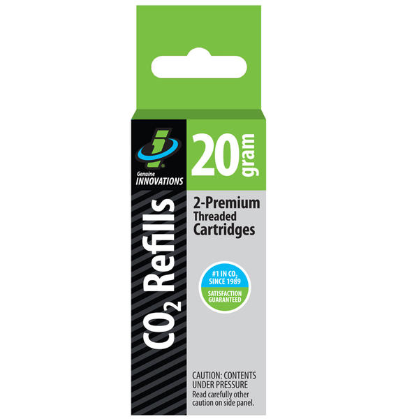 Genuine Innovations 20-Gram Threaded CO2 Cartridges (2-pack)