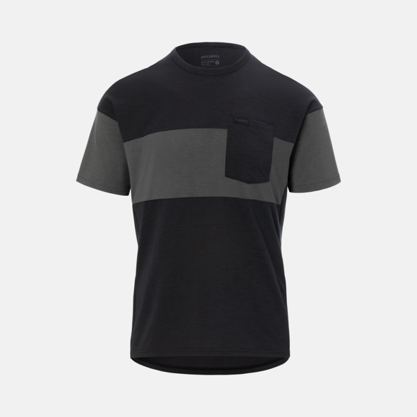 Giro Men's Ride Jersey Color: Black/Charcoal