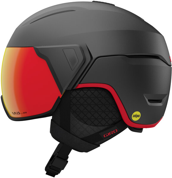 thumbnail interactive-video image 1 of Giro Grid Spherical MIPS Ski Helmet - Matte Ox Red Snowboard Helmet With Magnetic Buckle, Size S 1 of 3