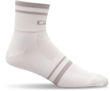 Giro Classic Racer Socks Color: White/Grey Stripe