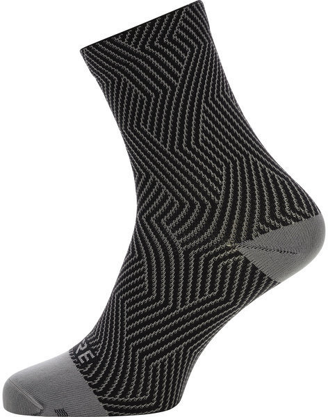 GORE C3 Mid Socks Color: Graphite Grey/Black