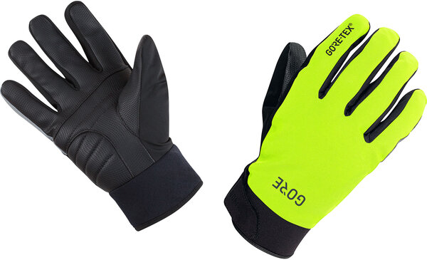 GORE C5 GORE-TEX Thermo Gloves Color: Neon Yellow/Black 