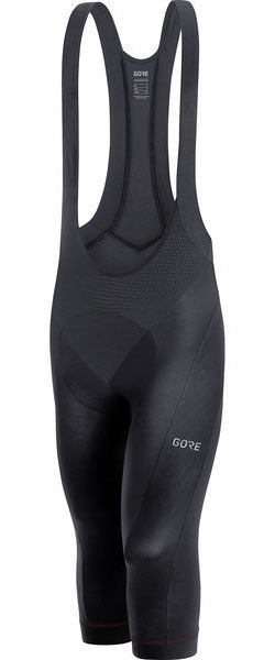 Gore Wear C5 GORE WINDSTOPPER 3/4 Bib Tights+ Color: Black