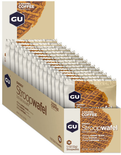 GU Energy Stroopwafel Flavor | Size: Carmel Coffee | 16-pack
