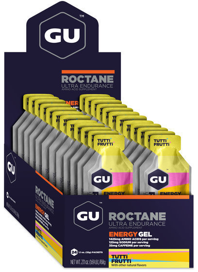 GU Roctane Energy Gel - Tutti Frutti (32g) - Box Of 24 Flavor: Tutti Frutti