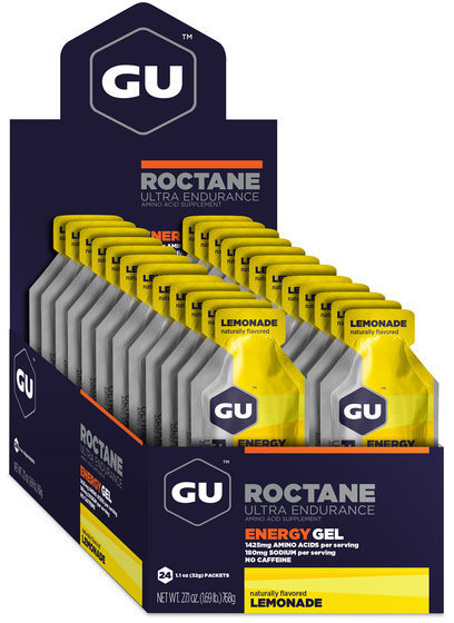 GU Roctane Energy Gel - Lemonade (32g) - Box of 24 Flavor: Lemonade