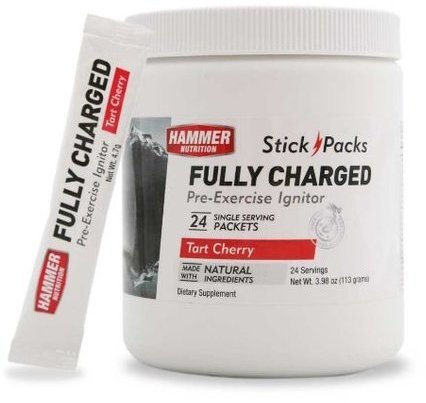 Hammer Nutrition Fully Charged Flavor | Size: Tart Cherry | Single Serving 24-pack